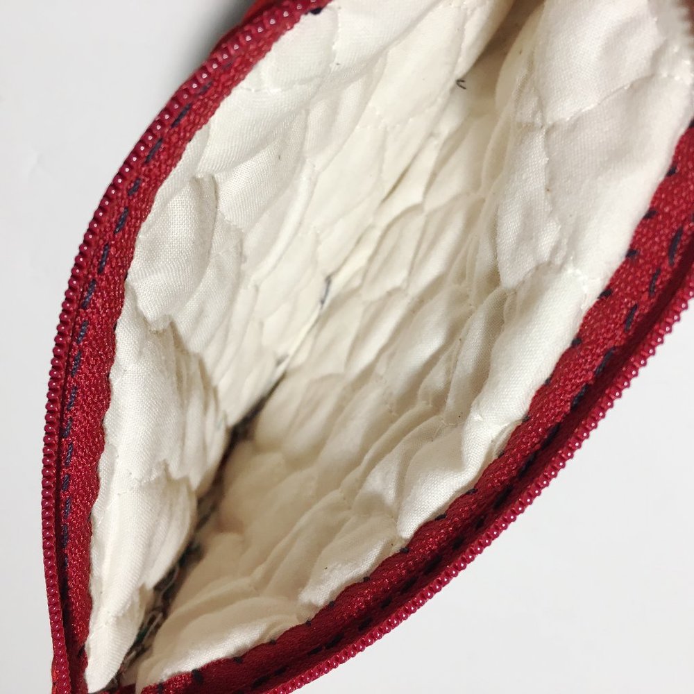 Handmade Quilted Cotton Zippered Pouch, NEW - Picture 7 of 9